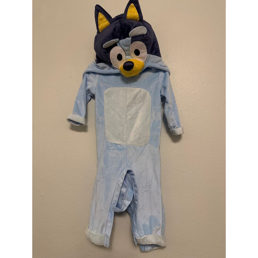 Bluey Infant Costume – Size 6-12M Jumpsuit with Hood & Tail